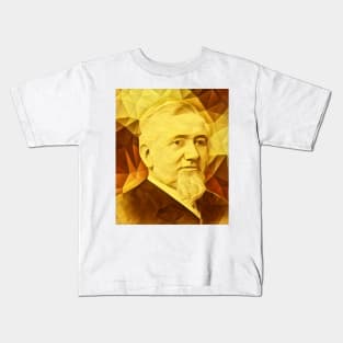 George Pullman Golden Portrait | George Pullman Artwork 9 Kids T-Shirt